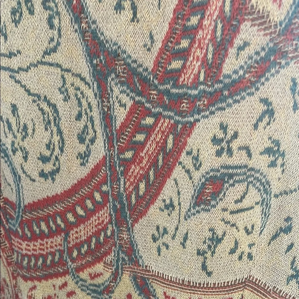 Peruvian Connection paisley jacquard %100 pima cotton slip dress - Picture 4 of 7